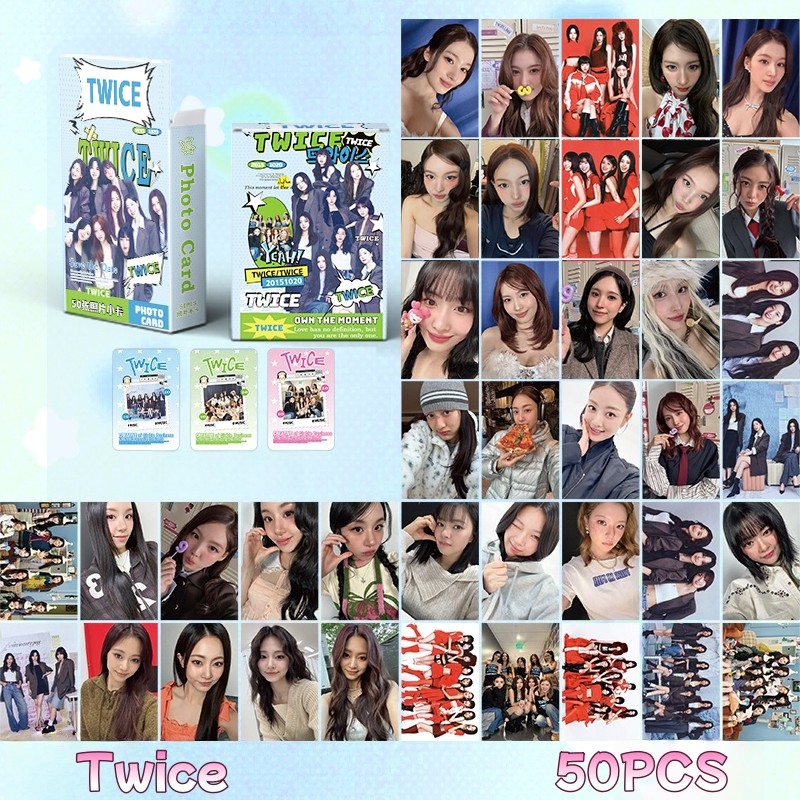 50-55 Chiếc HAI Lần Này Dành Cho Photocards TWICE5 Laser Lomo Cards Home 9round MISAMO Nayeon Jeongy