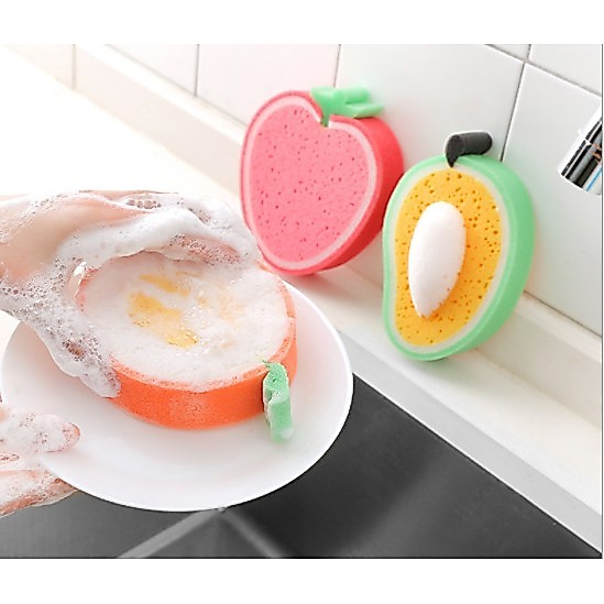 COMBO 2 Miếng rửa chén hình trái cây