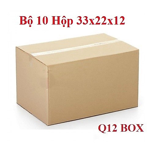 Bộ 10 Hộp Carton 33x22x12 Cm Thùng Carton Giá Rẻ