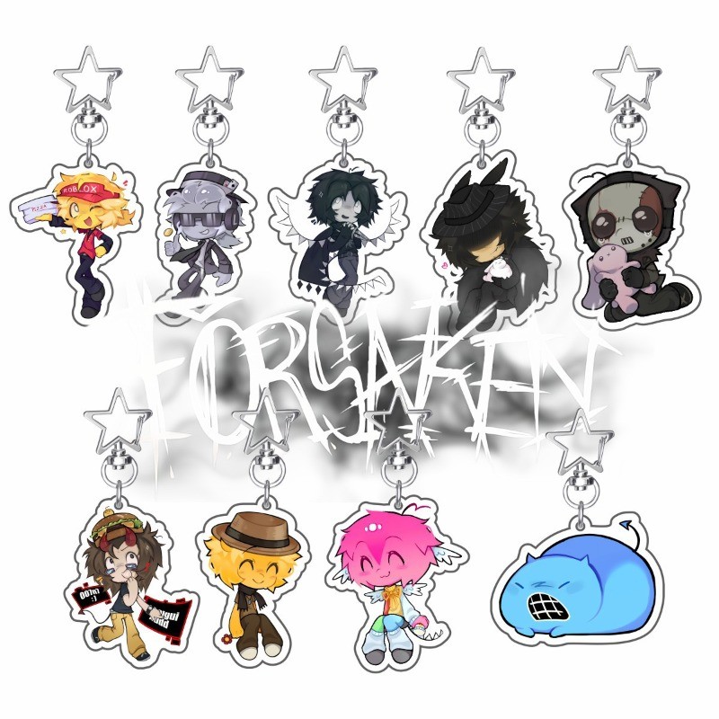 Trò Chơi Móc Khóa Nữ Roblox Forsaken Móc Chìa Khóa Cho Nam Elliot Móc Khóa Cơ Hội Acrylic Noob Mặt D