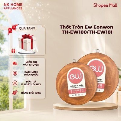 Thớt Tròn ew eonwon TH-EW100/TH-EW101 - Gỗ Tự Nhiên - Decor & Chế Biến Tiện Lợi - Hàng Chính Hãng