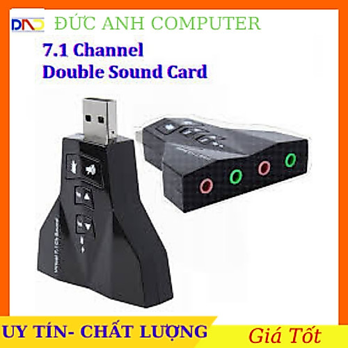 Card Usb Sound  Card Usb Âm Thanh VIRTUAL 7.1 ( PHI THUYỀN) ra 4 Cổng - Loại Cao Cấp Âm thanh Hifi