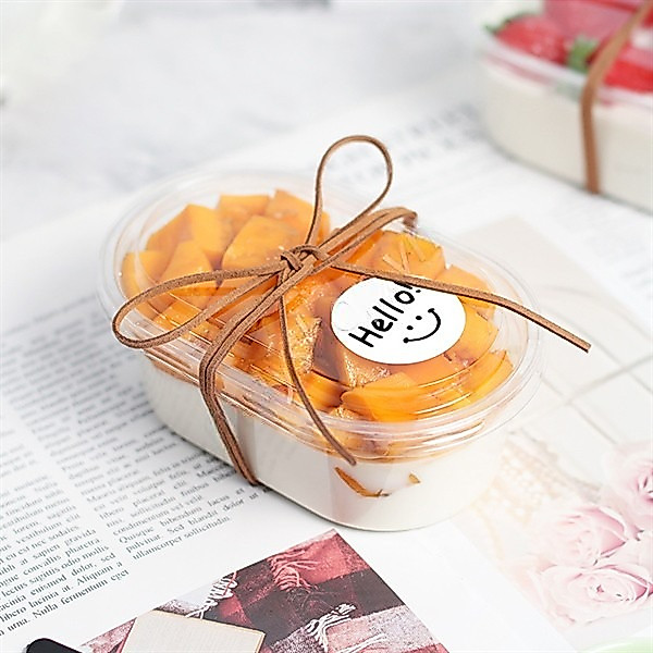 50 hộp, Hộp nhựa đựng Mousse, Tiramisu Oval HT150G (50 hộp)  - Mayshopbadinh