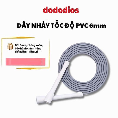 Dây Kháng Lực, Dây Nhảy Tốc Độ Pvc 6mm Tập Thể Lực Tập Luyện Cadio, Thể Dục Thể Thao Tại Nhà