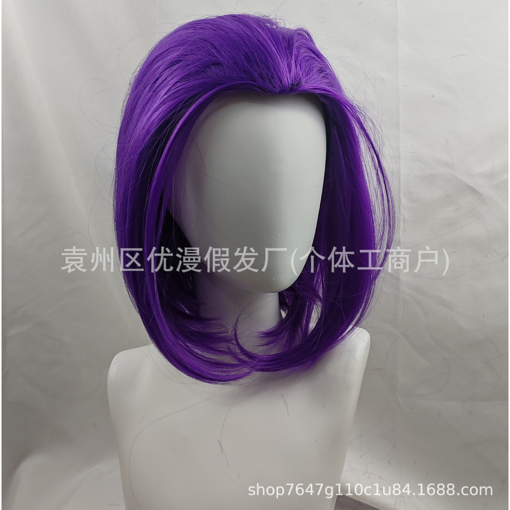 Raven Raven Rachel Rose Anime X-Men cos Tóc Giả Làm Đẹp Nhọn Tím Khóa Bên Trong