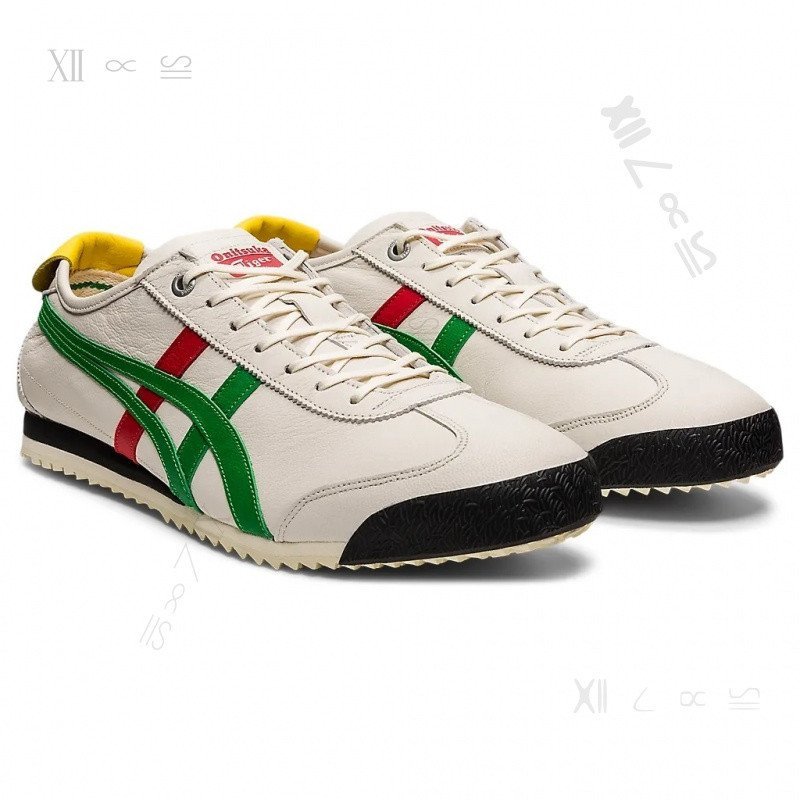 Onitsuka Tiger MEXICO 66 SD Giày chạy bộ nam & nữ 22,5 ~ 31,0cm màu: BIRCH / BEIGE XANH / KEM XANH /