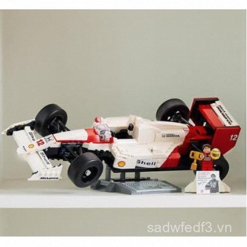 LEGO Icons McLaren MP4 / 4 & Ayrton Senna Minifigure Model Car Kit - Bộ F1 McLaren có thể xây dựng d