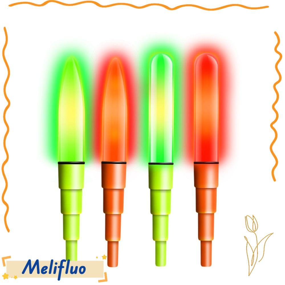 MELIFLUO 1 Đèn LED Phao Câu Cá, Đèn Phao Câu Cá Cảm Ứng Siêu Sáng, Phao Câu Cá Dạ Quang Đêm Câu Cá H