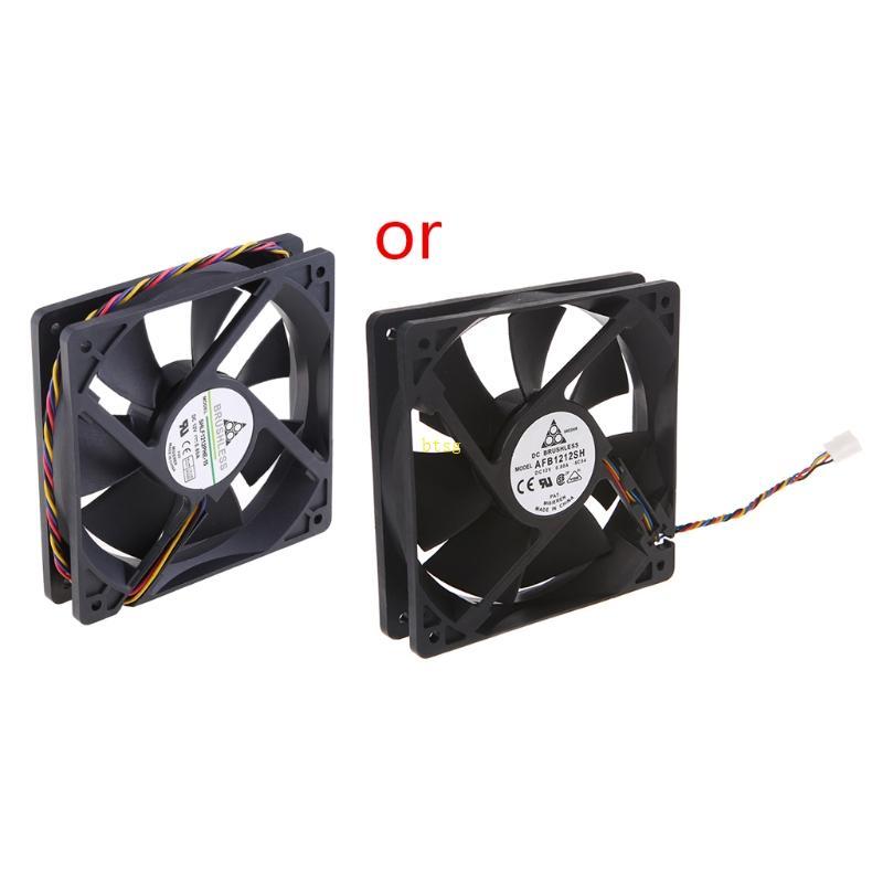 Quạt làm mát CPU chịu lực 12cm 12V 0 8A 120mm 12025 DC Brushles Quạt làm mát 4Pins 4400RPM Không khí