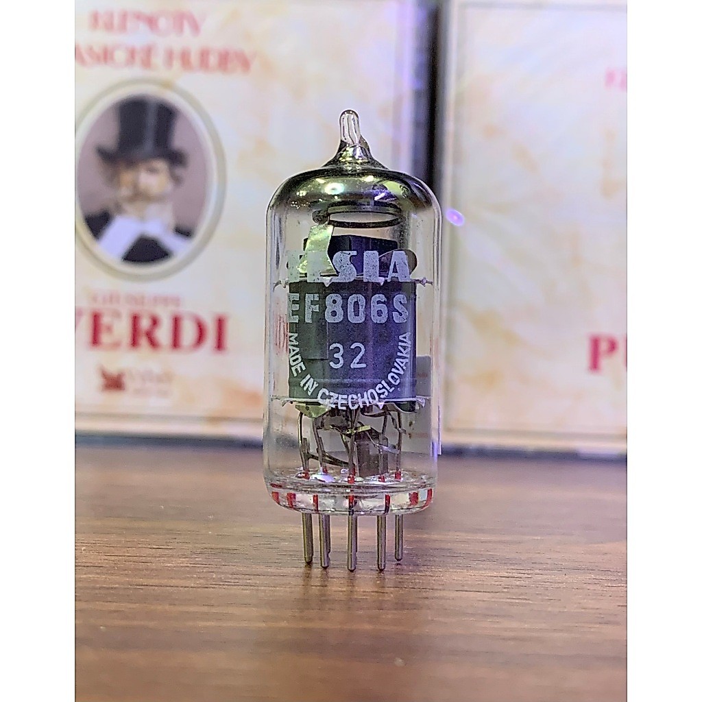 Bóng đèn điện tử, amply EF 86 Tesla - Made in Germany - Test mạnh trên TV7