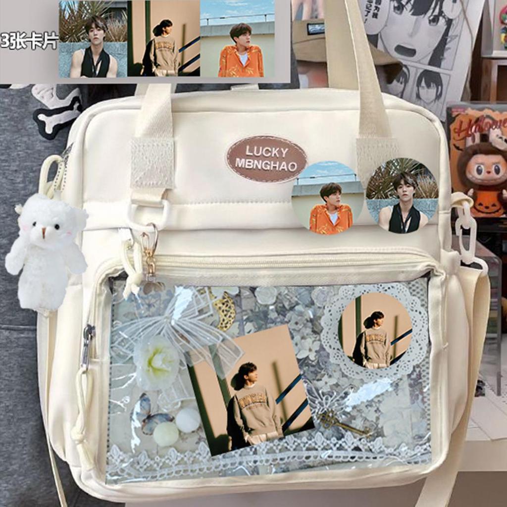 Chen Linong Schoolbag Học Sinh Đau Túi Đeo Vai Ba Lưng Túi Đeo Vai Nhỏ Hỗ Trợ Dễ Thương Ngoại Vi Tất