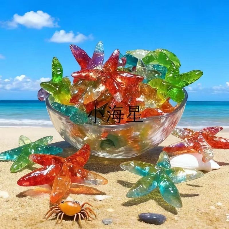 Sao biển 4D Hương vị chua ngọt Q-Bomb Gummy Fruit Gummy Ba chiều Hương vị trái cây hỗn hợp Trái cây 