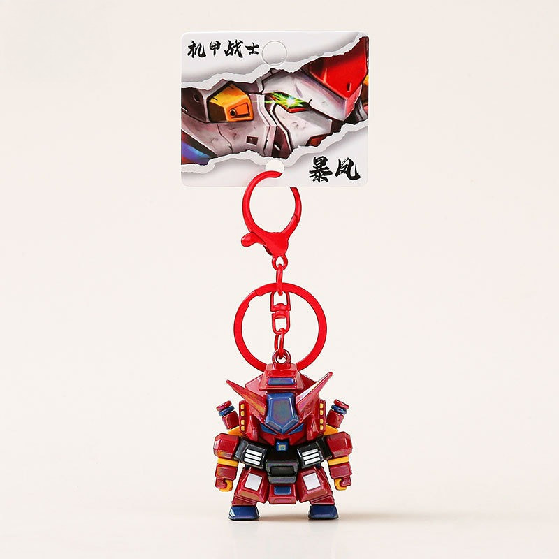 Móc khoá robot BL167 - Móc Chìa Khóa Mô Hình Gundam Mecha Nhựa Cứng Màu Đỏ, Trắng, Đen Cá Tính Cho N