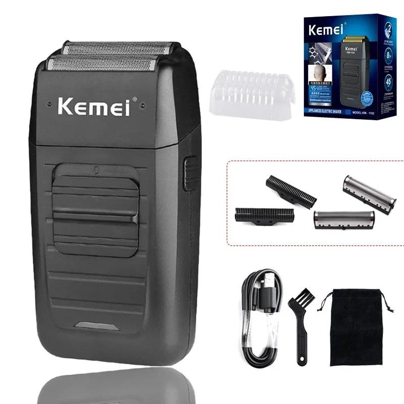 Kemei KM-1102 Nam Máy Cạo Râu Điện Máy Cạo Râu Máy Cắt Tóc Chuyên Nghiệp Râu Tông Đơ Máy Cạo Râu Nam