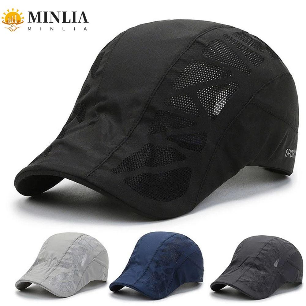 Mũ Phẳng Vintage Panama Cho Nam, Style Quần Vợt, Điều Chỉnh Linh Hoạt