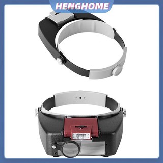 Kính lúp HENGHOME với khả năng điều chỉnh kích thước và đèn LED, phù hợp cho việc đọc sách.