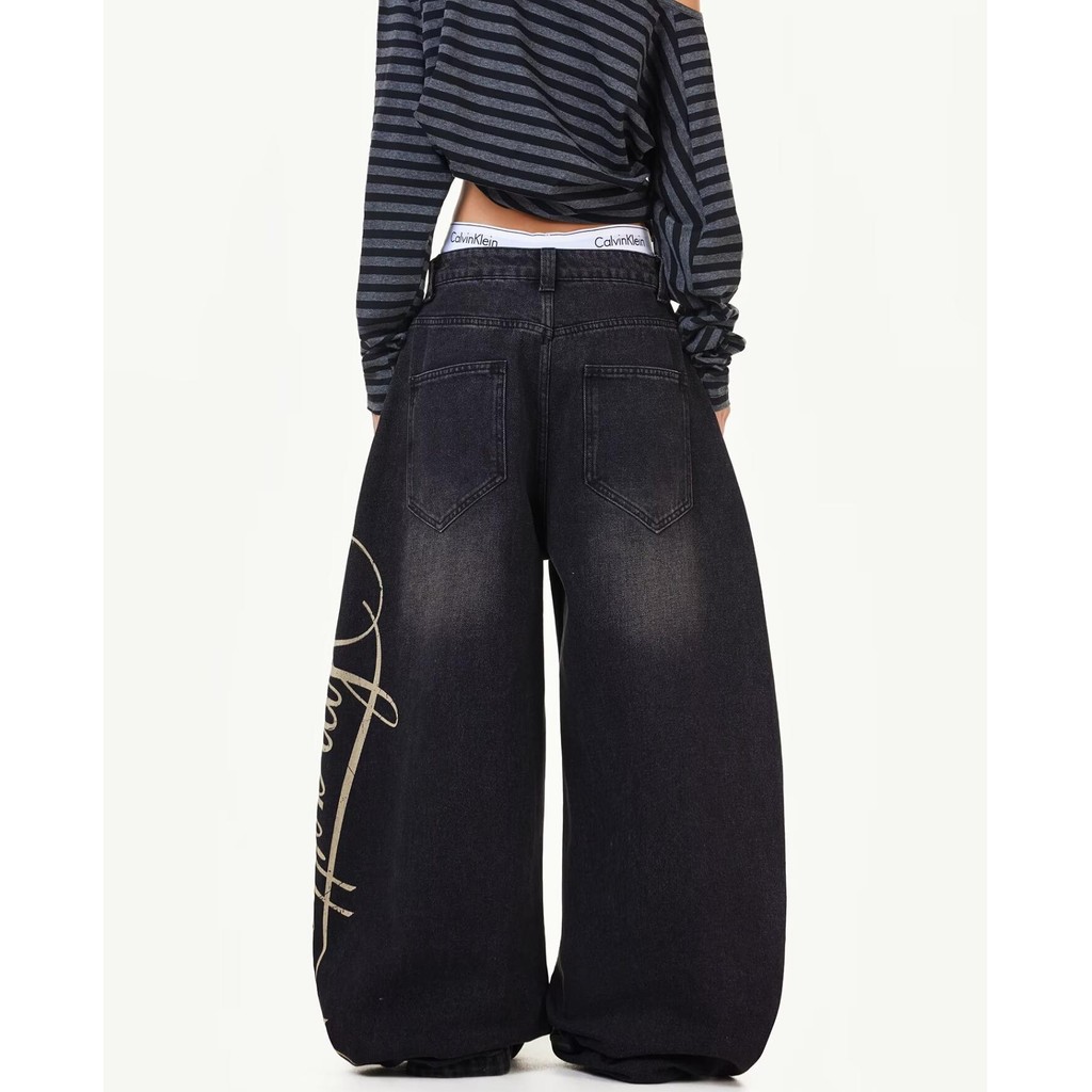 Quần Jean Nam TIANLESIWEI - Phong Cách Retro Mỹ, Dáng Rộng Đơn Giản, Lấy Cảm Hứng Từ Nhật Bản | BigBuy360 - bigbuy360.vn