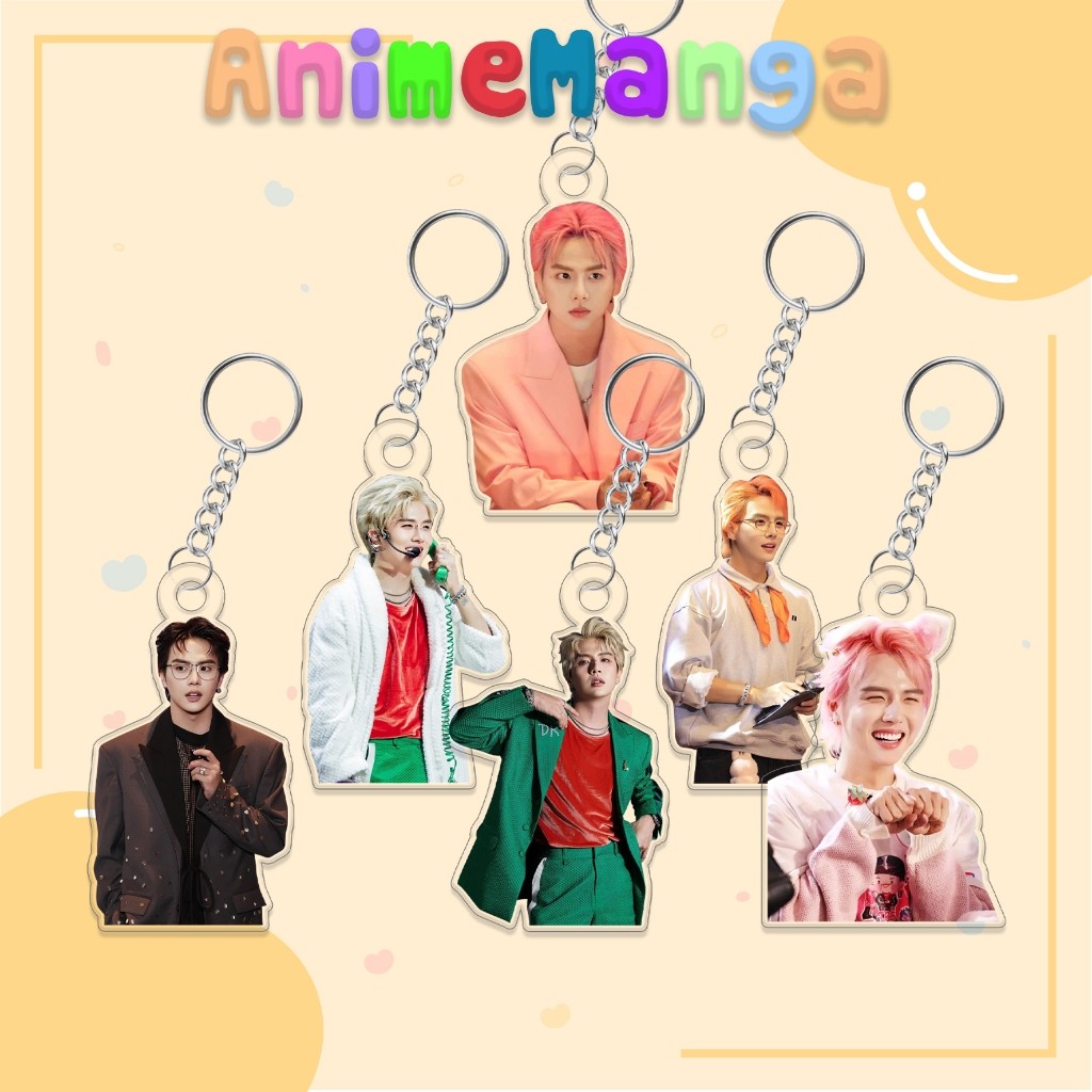 Móc khóa Anh Tài Duy Khánh Zhou Zhou cute chất liệu acrylic trong suốt