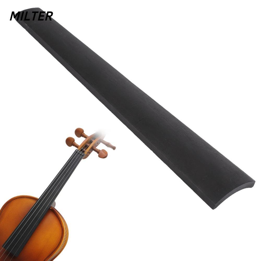 Bộ phận thay thế đàn violin MILTER, Ván ngón tay đàn violin màu đen bằng gỗ Mun, Cao cấp 1 / 2 1 / 8