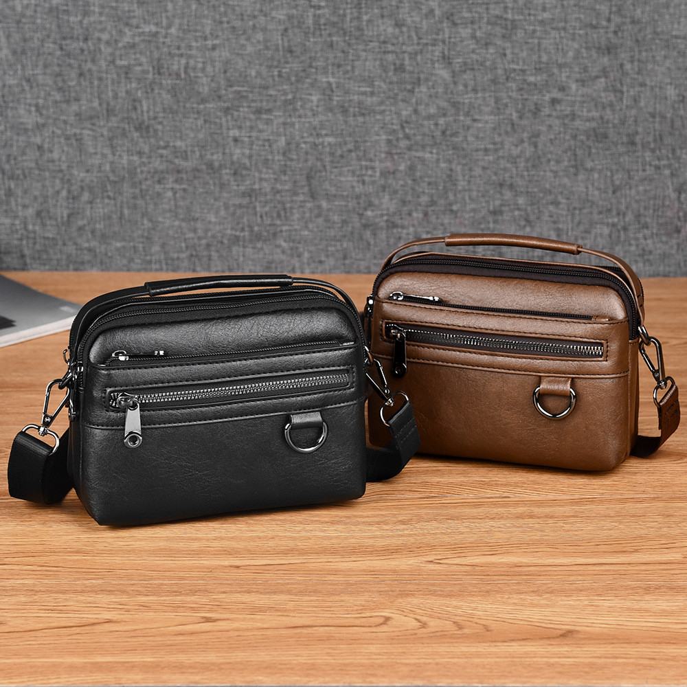 New men's shoulder bag, crossbody bag, belt bag, small bag, vintage backpack, casual messenger bag, 