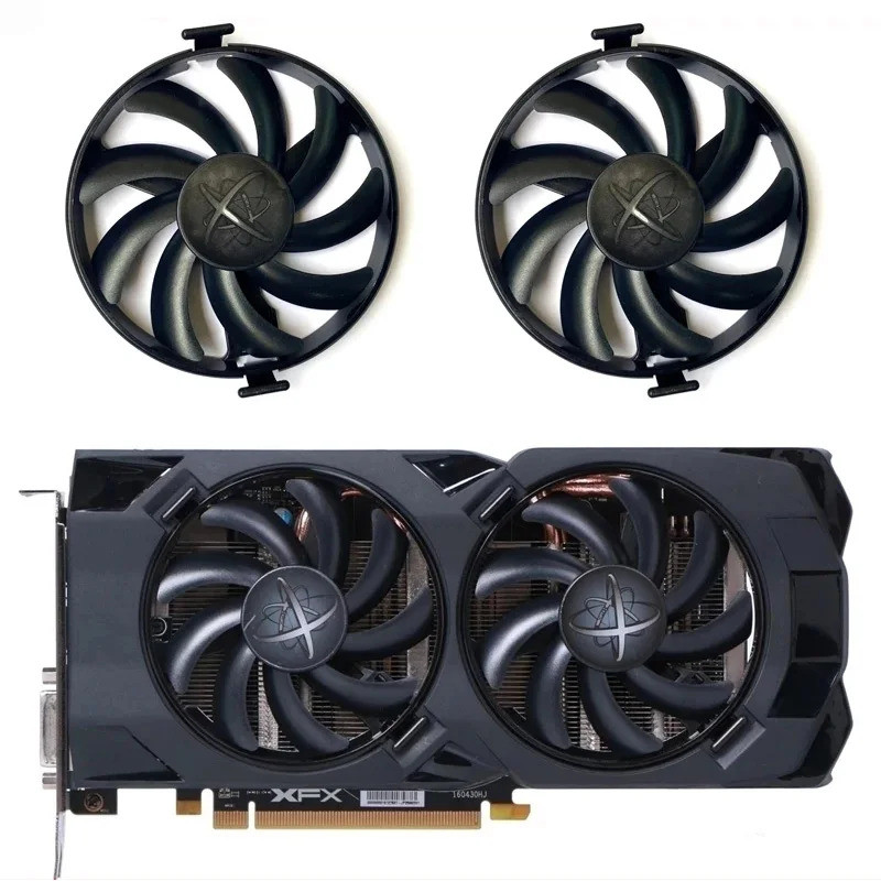 * FDC10U12S9-C RX470 GPU CoolerFor XFX AMD Radeon RX 470 480 580 RX580 RX480 RX470 Quạt làm mát đồ h