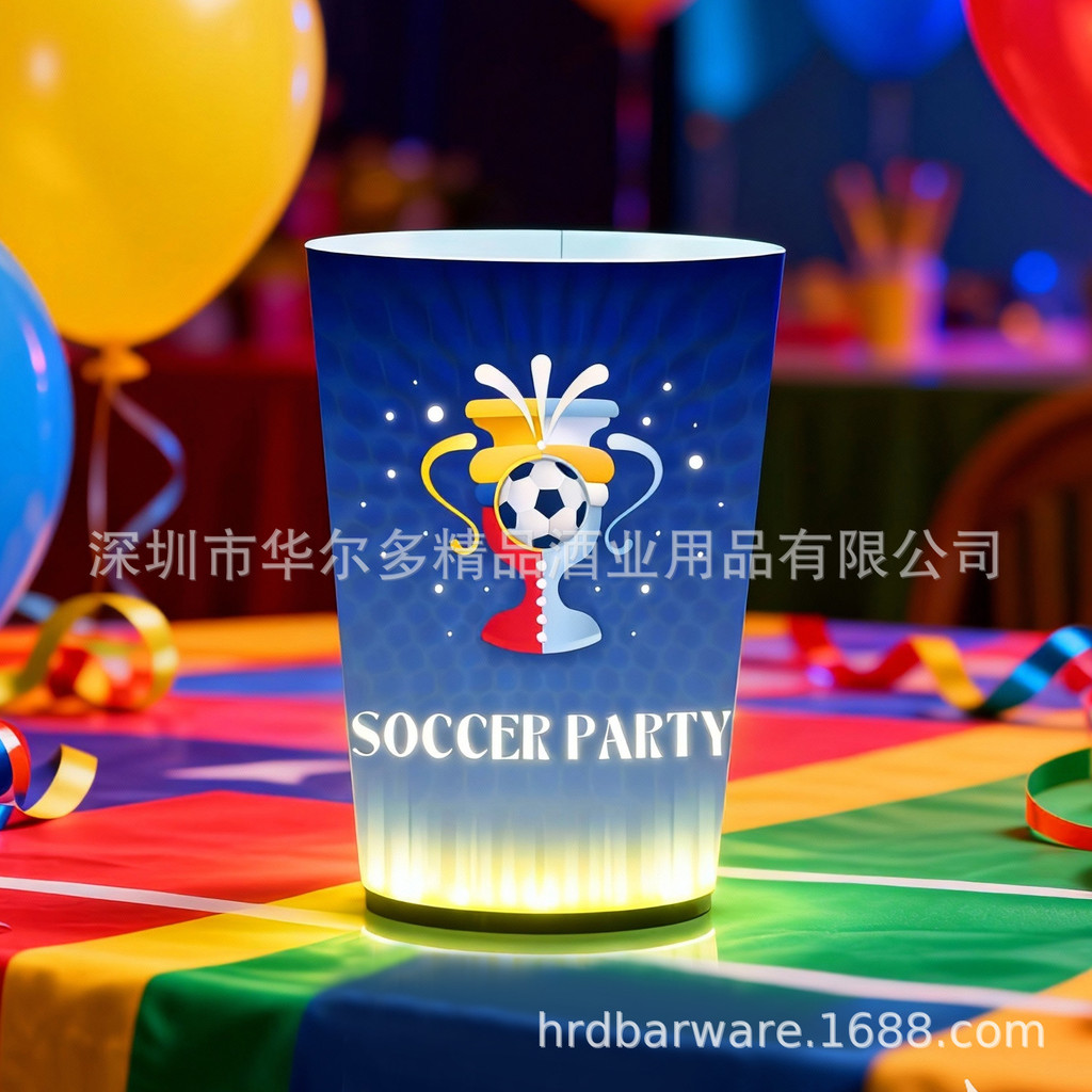 [Hàng mới về Giá đặc biệt] LY Home Living _ Store World Cup Dạ Quang Cheer Drink Cup 700ml Logo đội 