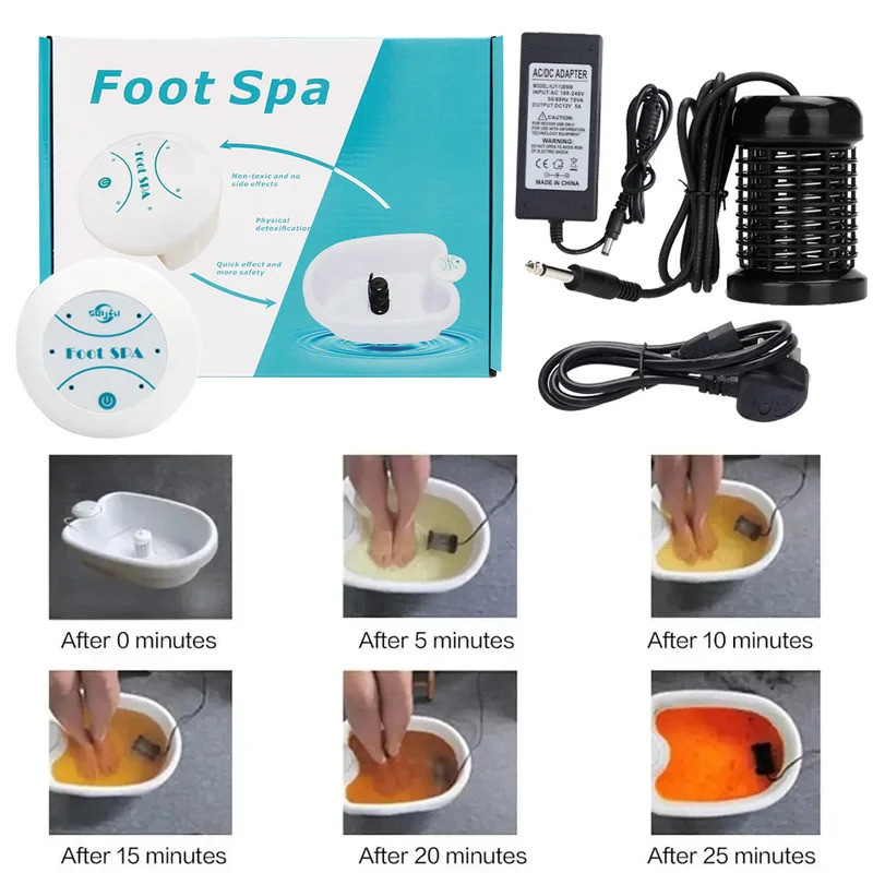 Detox Ionic Foot Spa Máy tắm Mini Foot Bath Ion Detoxifier Cleanse Footspa Vibrat Whirlpool Care Arr