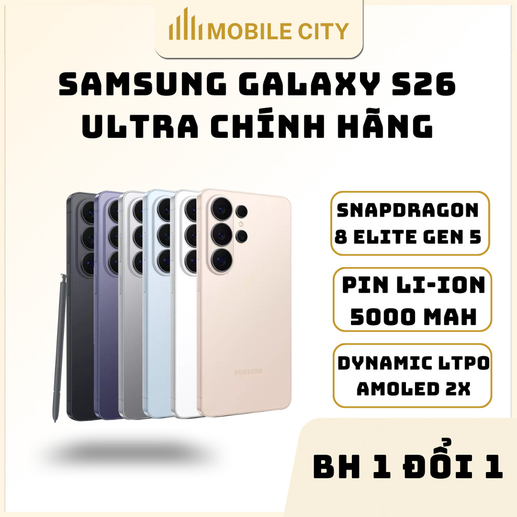 Điện thoại Samsung Galaxy S26 Ultra Chính hãng - Mobilecity