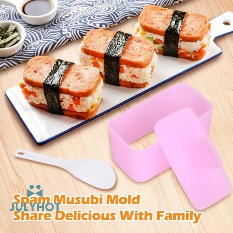 COOL Onigiri Mold 6 Pa Musubi Press Mold Kit, 2 Musubi Maker, 2 muôi cơm, 2 khuôn cơm hình tam giác 