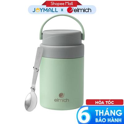 Bình Đựng Thức Ăn Giữ Nhiệt Elmich EL1289 750ml, Hàng Chính Hãng, Inox 316, Có Kèm Muỗng - JoyMall