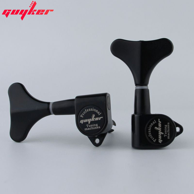 GUYKER Headstock Máy chỉnh âm trầm kín Đầu máy màu đen