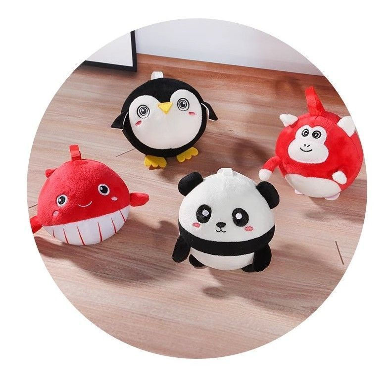 TQ~Baby animal tracking ball toy, infant chewable early education visual tracking ball for training 