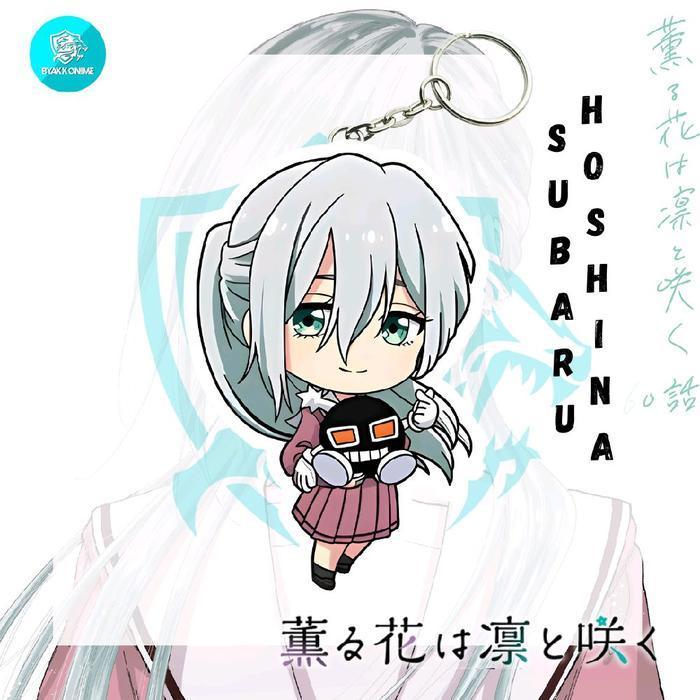 Keychain Acrylic Anime Kaoru Hana Wa Rin To Saku - Subaru Hoshina Ganci Anime Akrilik - Subaru Hoshi
