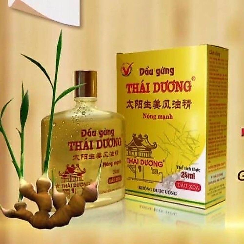 DẦU GỪNG THÁI DƯƠNG 24ml (100% CHÍNH HÃNG SAO THÁI DƯƠNG)