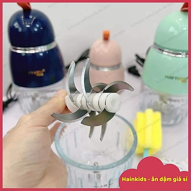 Phụ Kiện Thay Thế Hattiecs 8 Lưỡi, Cối Thủy Tinh, Da.o Xay, Nắp Máy Xay Hattiecs 8 Lưỡi