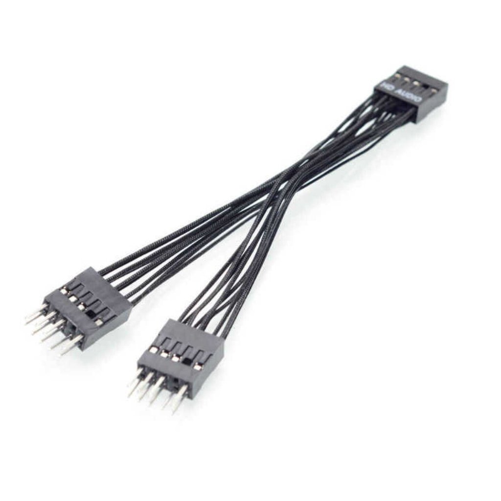 Bo Mạch Chủ Khung Xe 9Pin Âm Thanh Thẻ Một Điểm Hai Dây Một Cho Hai 9P Mở Rộng HDAudio Sang Lỗ Đôi P