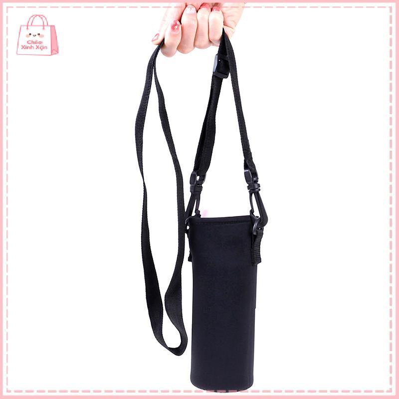 【HU】 420ml-1500ml chai nước tàu sân bay cách nhiệt Bìa Túi chủ dây đeo du lịch VN