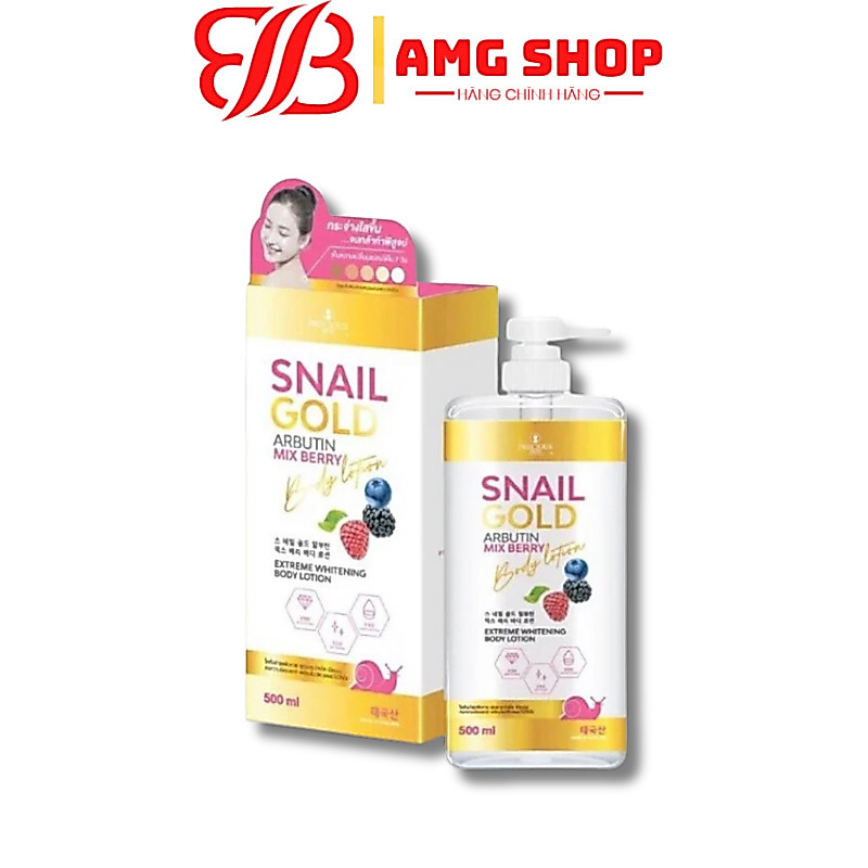 Sữa dưỡng thể trắng da Snail Gold Arbutin Lotion Thái Lan -