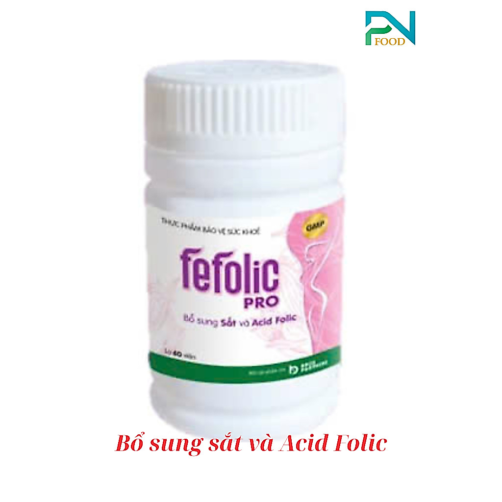FEFOLIC PRO – Vi chất sắt cho bé gái tuổi dậy thì từ 12-16 tuổi ( dạng 10 viên)