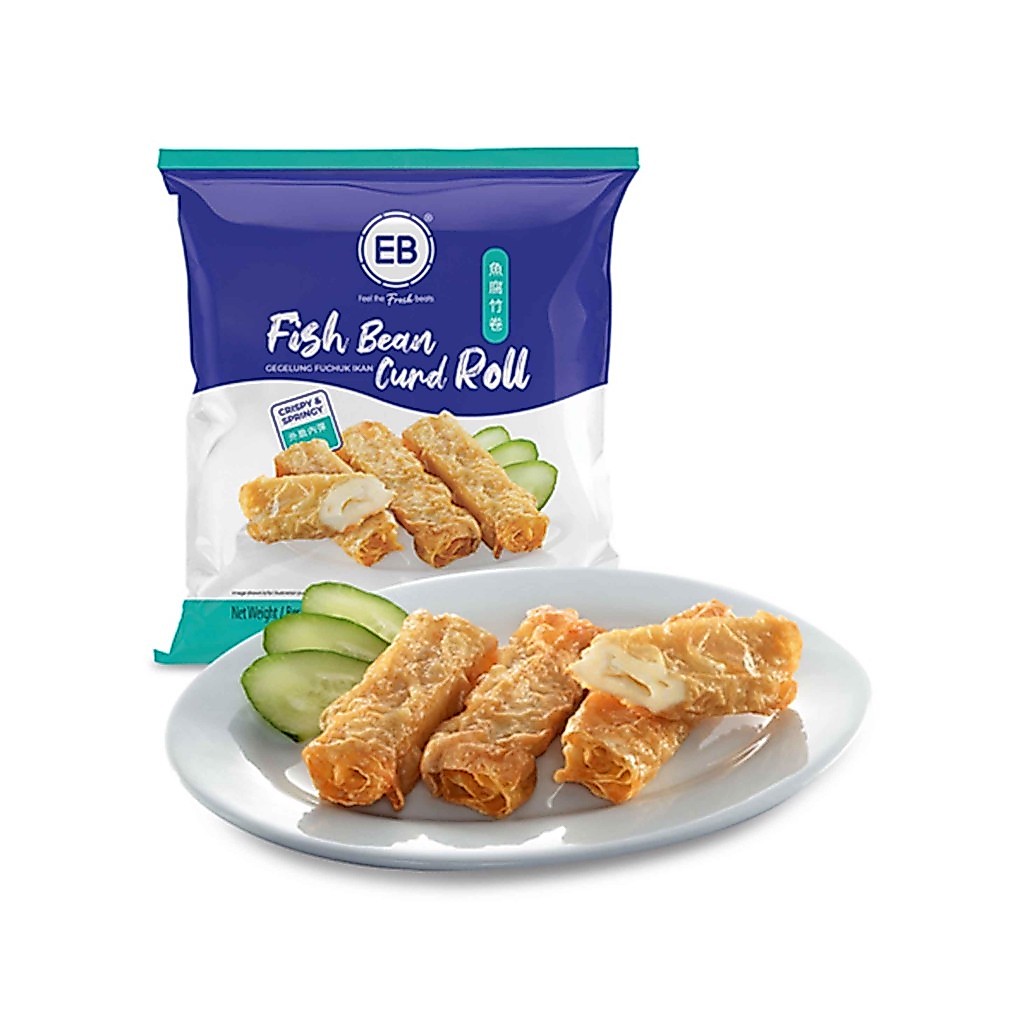 [HỎA TỐC] Đậu Hũ Cá Cuộn EB (300g) - Topping Lẩu Haidilao, Manwah - Vỏ Giòn Nhân Dai Ngọt