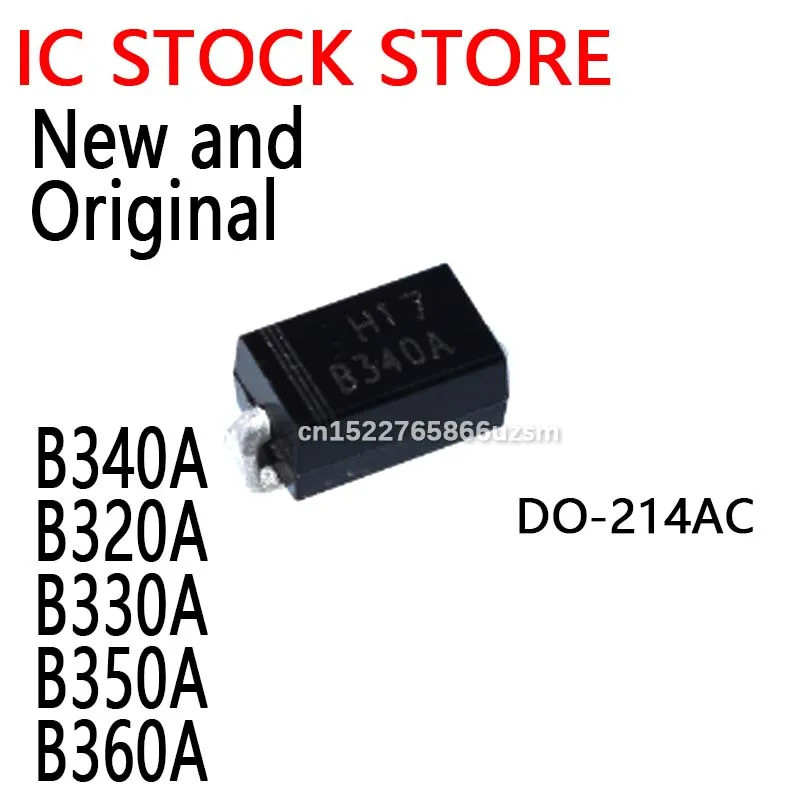 10 CHIẾC B340 B340A B320A B330A B350A B360A SMA DO-214AC Chip