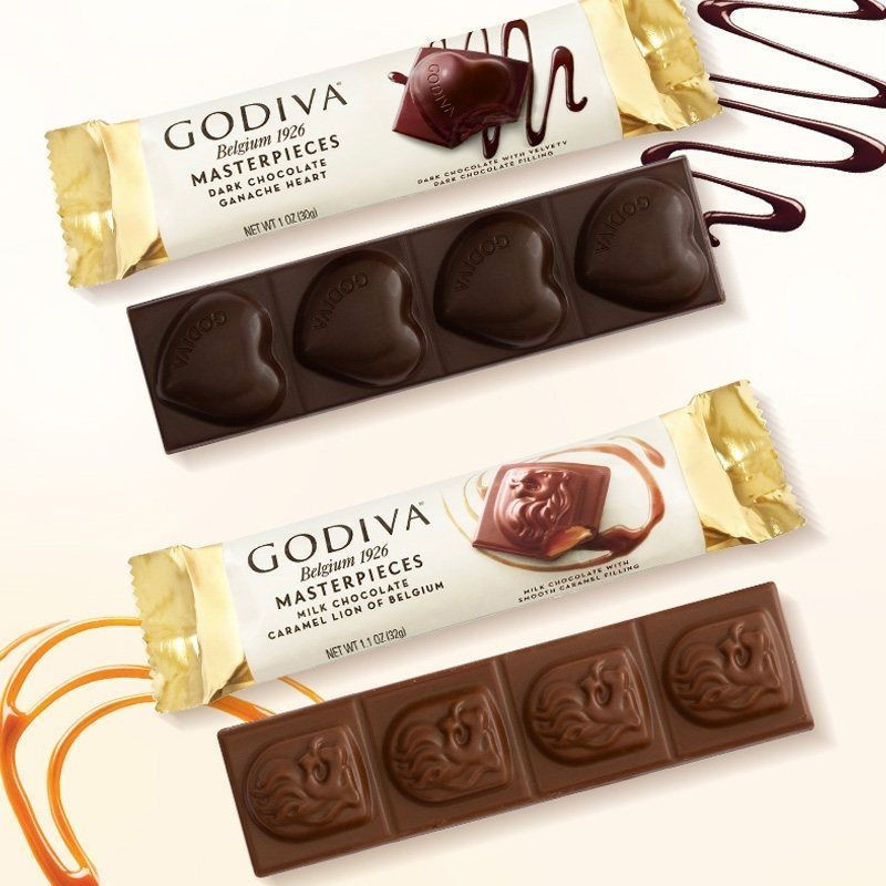 GODIVA Sôcôla GODIVA Nhập Khẩu Sôcôla Đen Sữa Sô Cô La Gia Đình Đồ Ăn Nhẹ Thường Ngày Trà Chiều 6.27