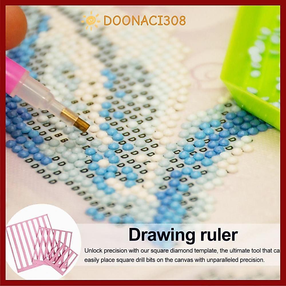 DOONACI308 Công cụ thước vẽ tranh bằng đá, Thước nghệ thuật nhẹ chống trượt, Thủ công thủ công Dụng 