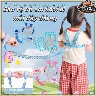 【MANCHER】Dây Dắt Trẻ Em Chống Lạc - An Toàn, Dài 2.5m, Chống Cắt Siêu Bền Khi đi Dạo