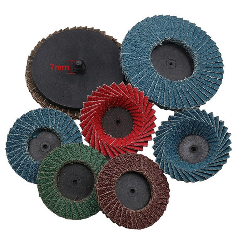 Lưỡi đánh bóng Louver Louver Louver Nút 7cm Cát đỏ xanh