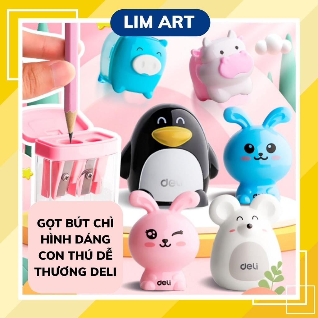 Gọt Bút Hoạt Hình Thú– Thỏ/Heo/Trâu/Chuột Ngộ Nghĩnh LIM ART