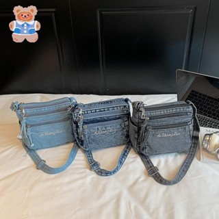 Túi đeo chéo nữ được thiết kế theo xu hướng túi đeo vai đa năng, chất liệu Denim, chống thấm nước, túi Messenger cho bé gái