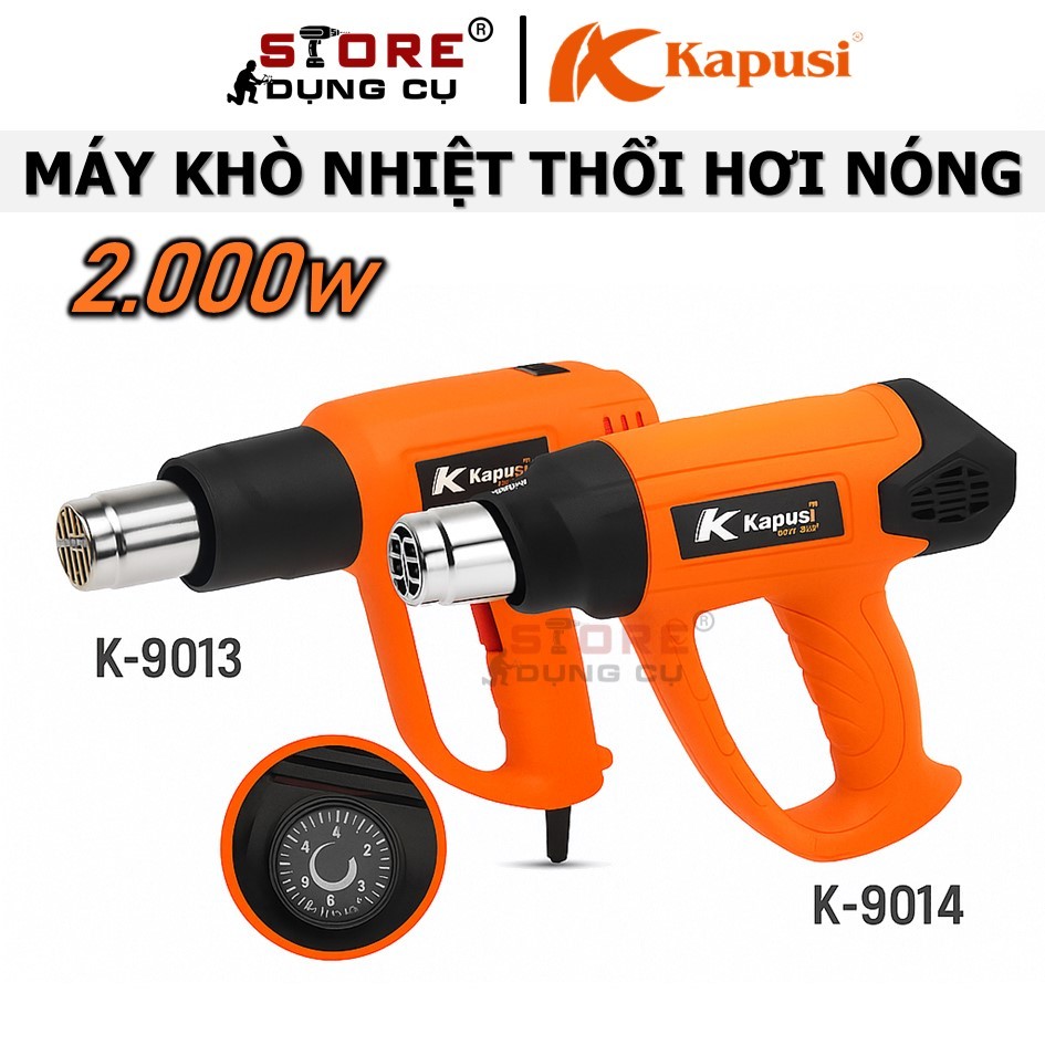 Máy Khò Nhiệt Kapusi 2000W K-9013 / K-9014 – Khò Linh Kiện, Tháo Decal, Co Ống Nhựa, Máy Sấy Nhiệt Đ