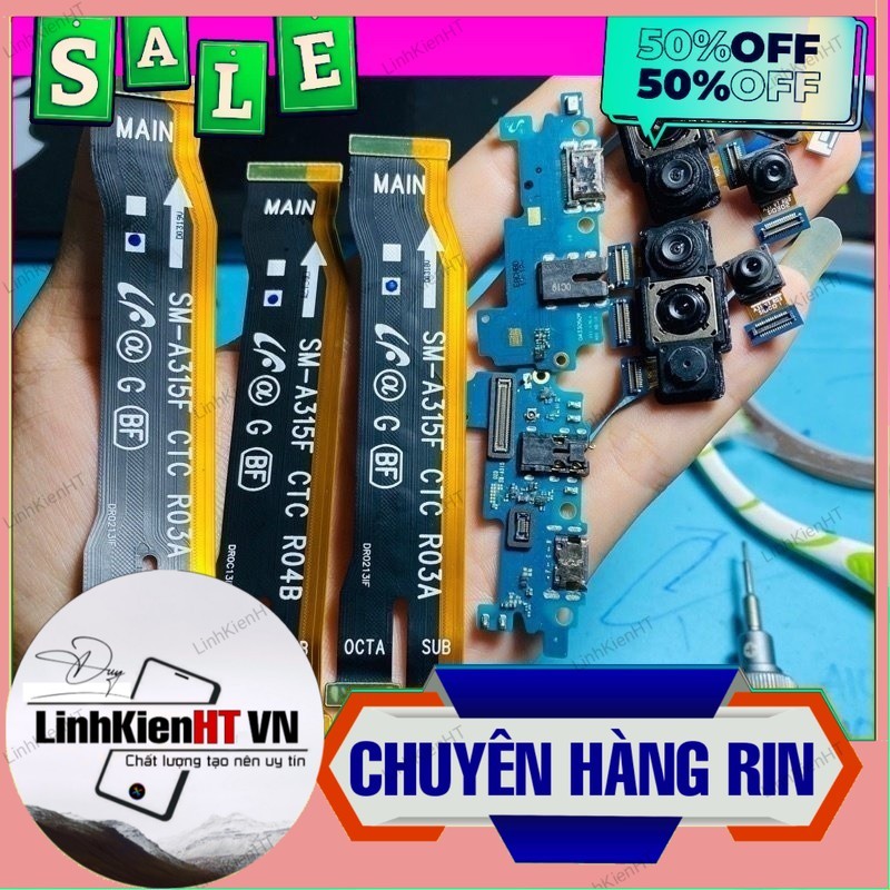 Linh Kiện Samsung A31 A315F / cáp nối main,main sạc,camera trước,camera sau rin bóc máy,linh kiện A3