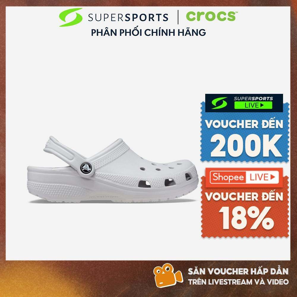 Giày Clog Unisex Crocs Classic - Xám - 10001-1FT ADS050 B000 LS100
